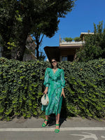 Carica l&#39;immagine nel visualizzatore di Gallery, Smeraldo flora dress Midi

