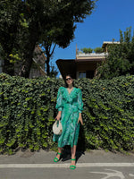 Carica l&#39;immagine nel visualizzatore di Gallery, Smeraldo flora dress Midi
