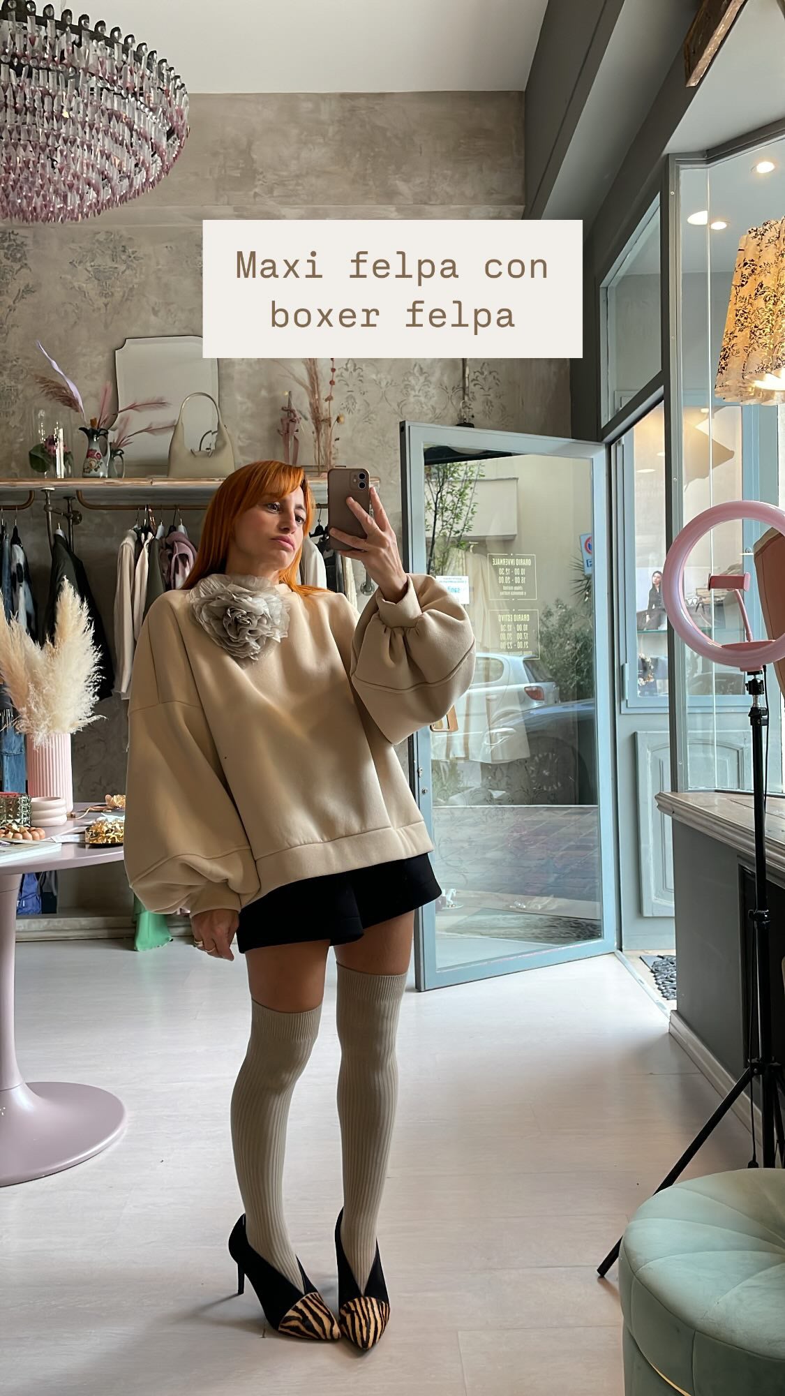 Felpa oversize con manica ampia