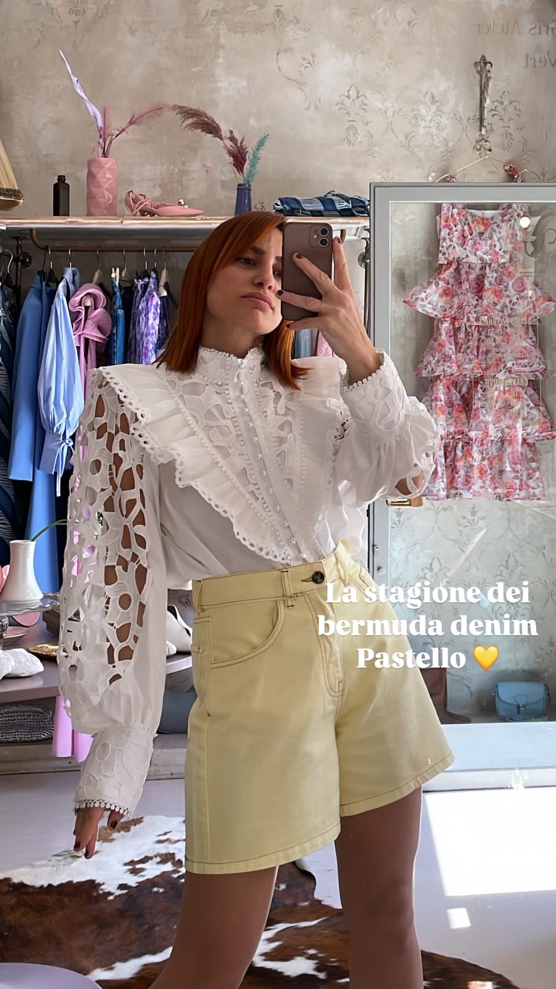 Camicia bavero traforata