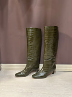 Carica l&#39;immagine nel visualizzatore di Gallery, Stivale in pelle stampa cocco
