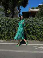 Carica l&#39;immagine nel visualizzatore di Gallery, Smeraldo flora dress Midi
