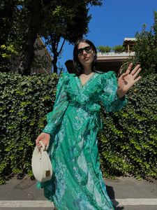 Smeraldo flora dress Midi