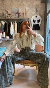 Jeans floreali