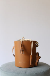 Borsa a secchiello in pelle