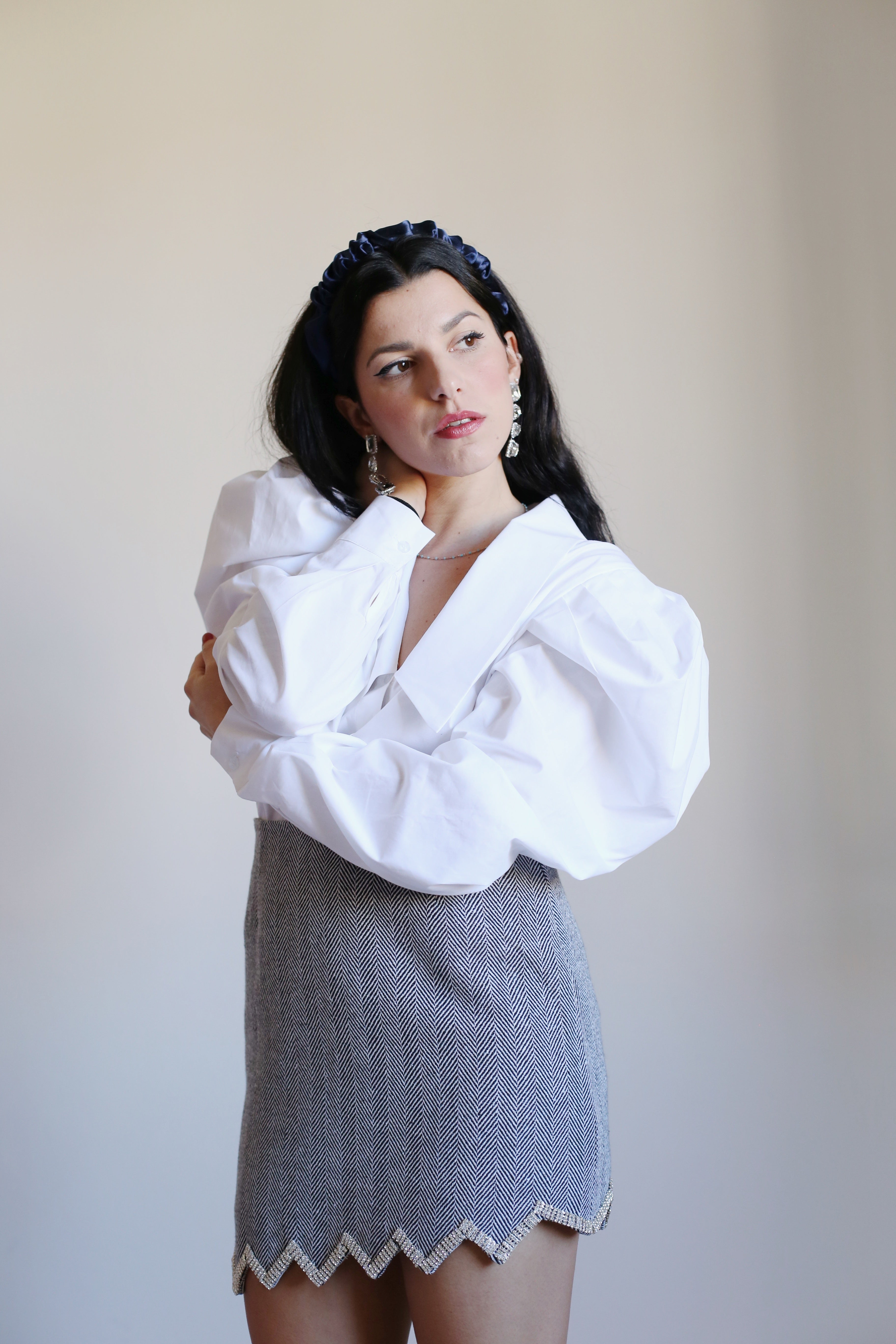 Camicia di cotone con colletto